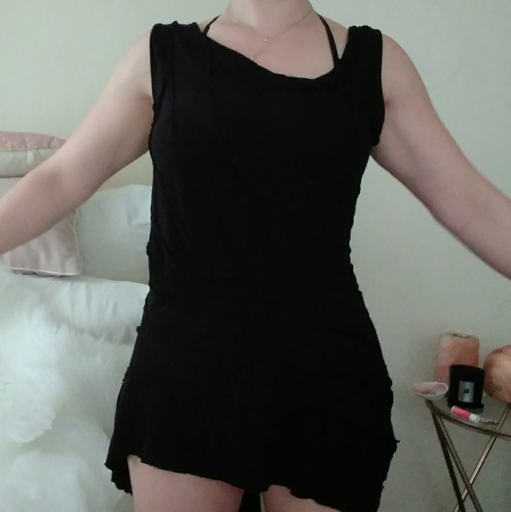FESTIVAL Season!! Sexy Black Assymetrical Mini
